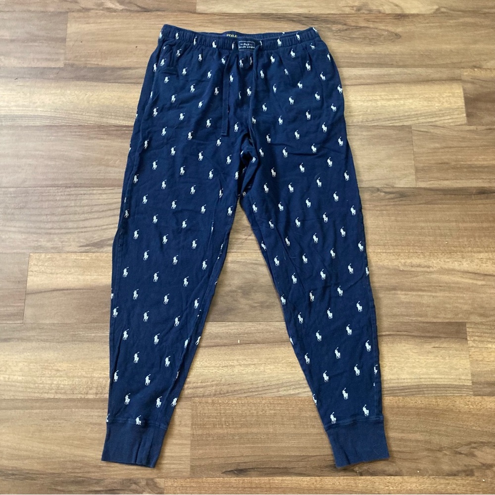 Polo Ralph Lauren Mens Lightweight Cotton Pony Print Sleep Pants L